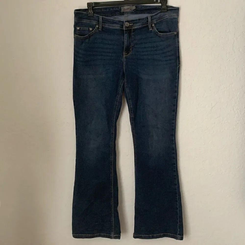 Torrid Luxe Slim Boot Flare Denim Jeans Size 16